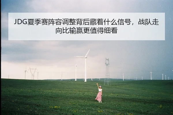 JDG夏季赛阵容调整背后藏着什么信号，战队走向比输赢更值得细看